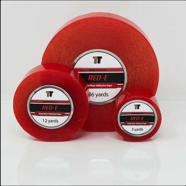 RED E Tape Kleberolle für Zweithaar, Toupet & Kleidung – 2,54 cm x 2,74 m