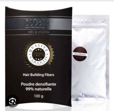 100g Ecobell Hair Fiber Nachfüllpack Schütthaar Building Keratin Haarfasern