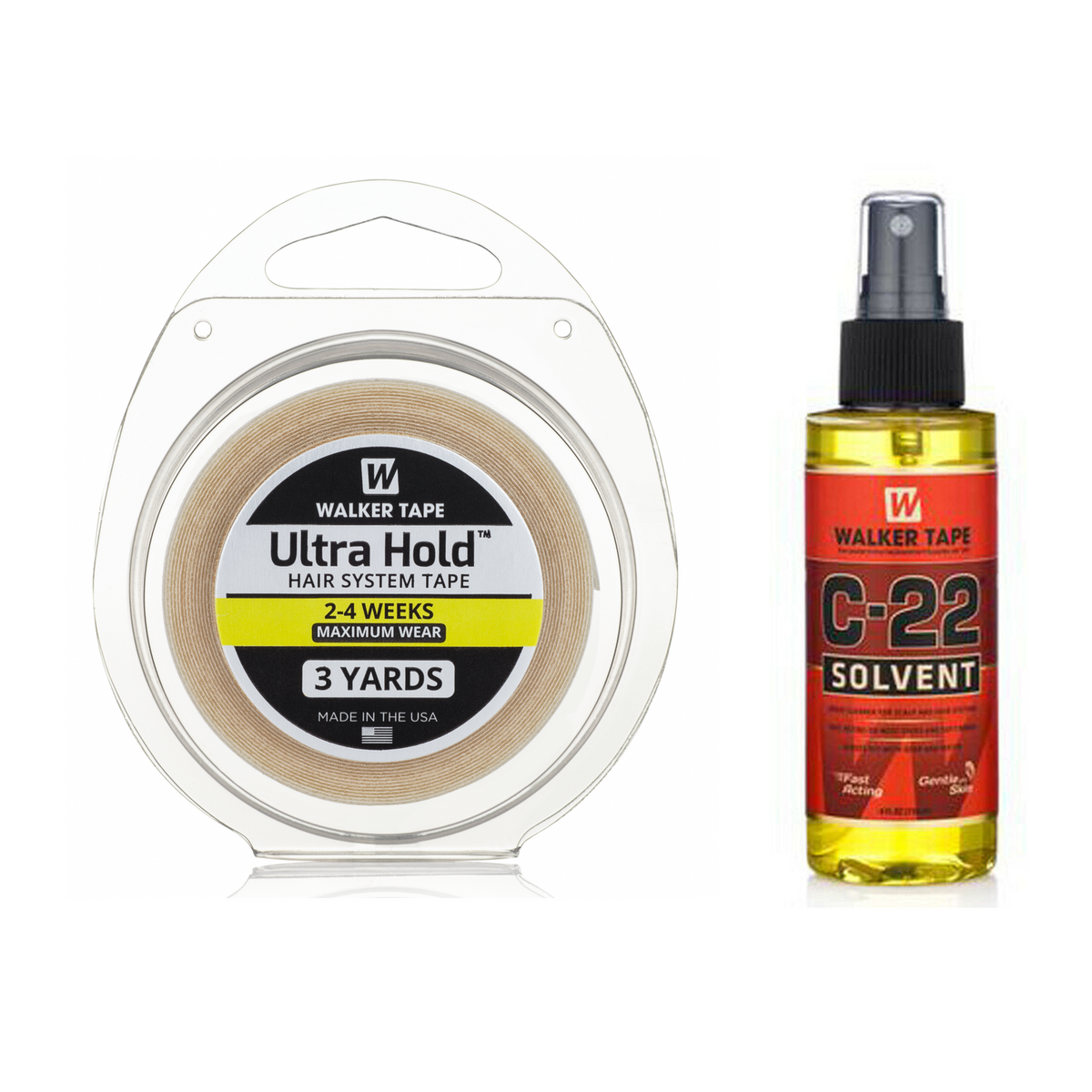 Walker Ultra Hold Kleberolle 1,9 cm und C22 Remover – Montage aus Originalfotos