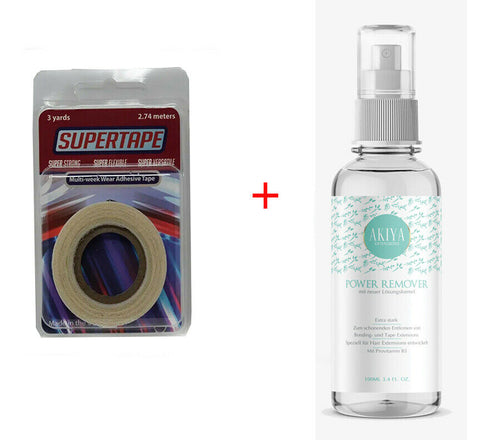 SUPERTAPE KLEBEBAND 0,8cm +100 ml LÖSER Tape in