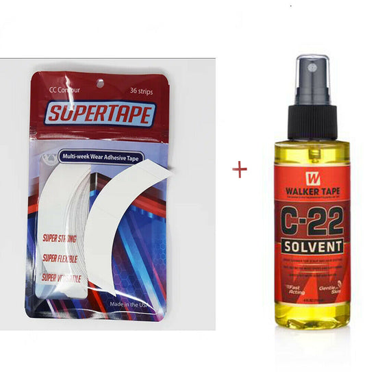 Beauty Spar-Set: 36 Supertape CC Strips + Walker C22 Citrus Remover 118 ml