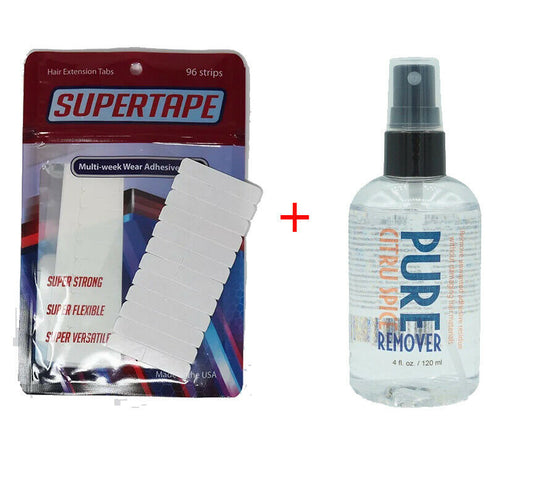 Akiya Beauty Spar-Set: 36 Supertape Strips + PURE Citrus Remover 120 ml für Zweithaar