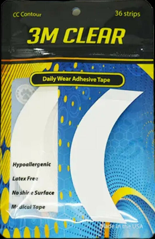 3M 1522 Tape Klebestreifen für Zweithaar – 36 Strips CC, hypoallergen