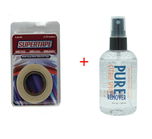Akiya Beauty Spar-Set: Supertape 0,8 cm + PURE Citrus Remover 120 ml für Zweithaar