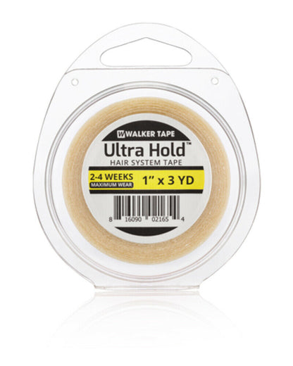 Walker Tape Ultra Hold Kleberolle 2,54 cm × 2,74 m in transparenter Verpackung